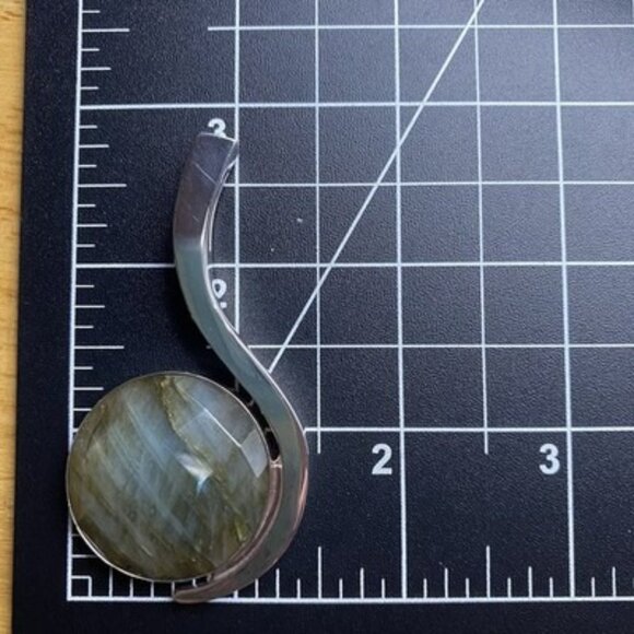 Jay King DTR Sterling Silver Labradorite Pendant Modernist 23g Pouch Card Bold - Picture 8 of 11